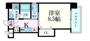 Lutella皆実町の物件間取画像